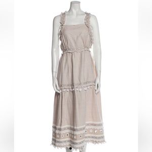 Dodo Bar Or Cream & White Midi Dress